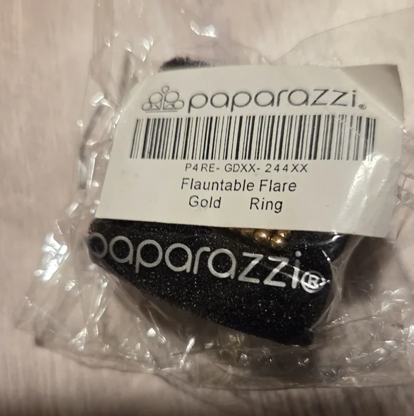 Aurora Crystal Cluster Statement Ring - Gold Tone - Picture 2 of 2